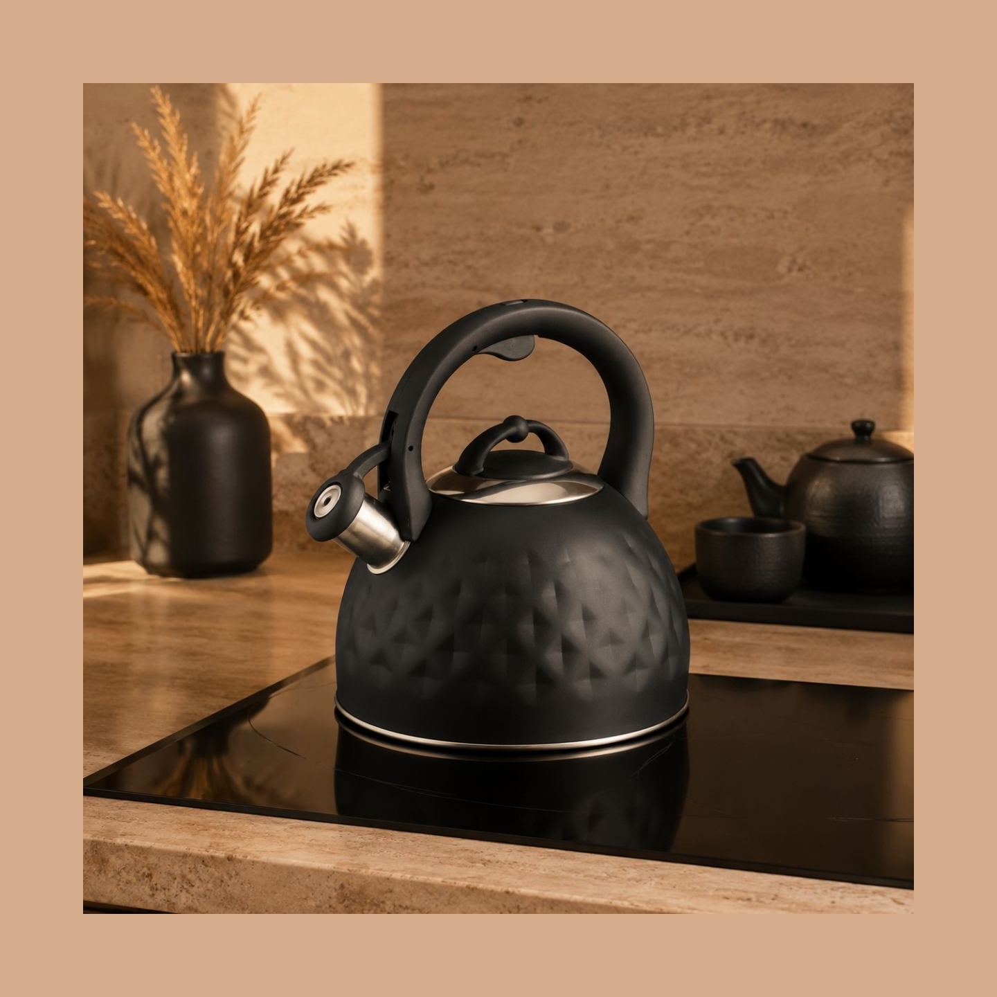 Brock MWK 003 BK La Cuisinette Kettle 2,5L Black/Steel