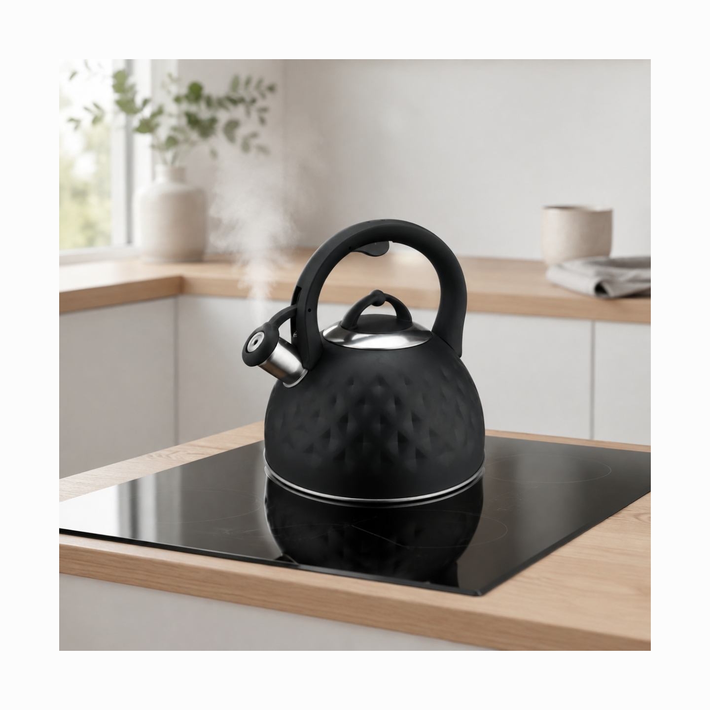 Brock MWK 003 BK La Cuisinette Kettle 2,5L Black/Steel