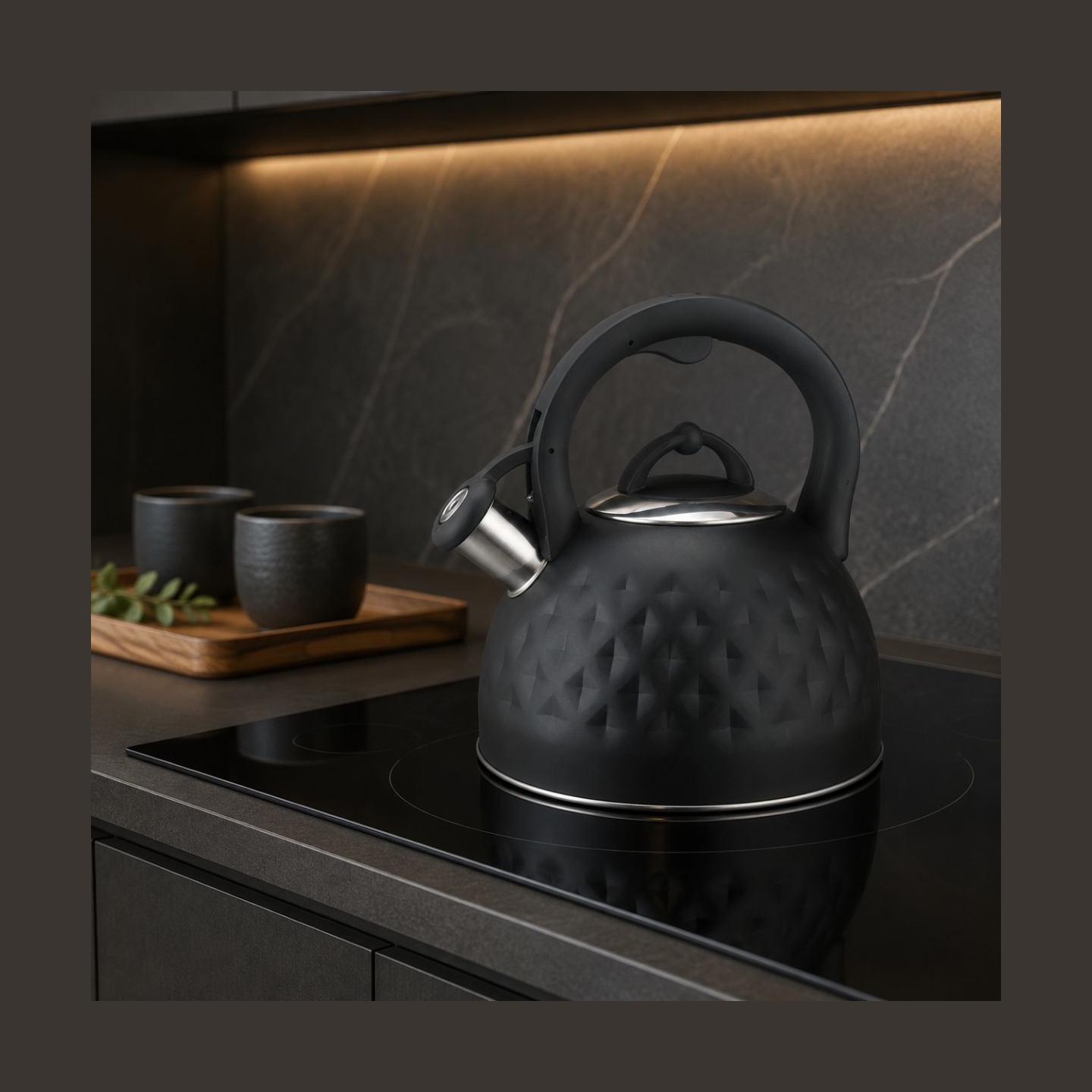 Brock MWK 003 BK La Cuisinette Kettle 2,5L Black/Steel