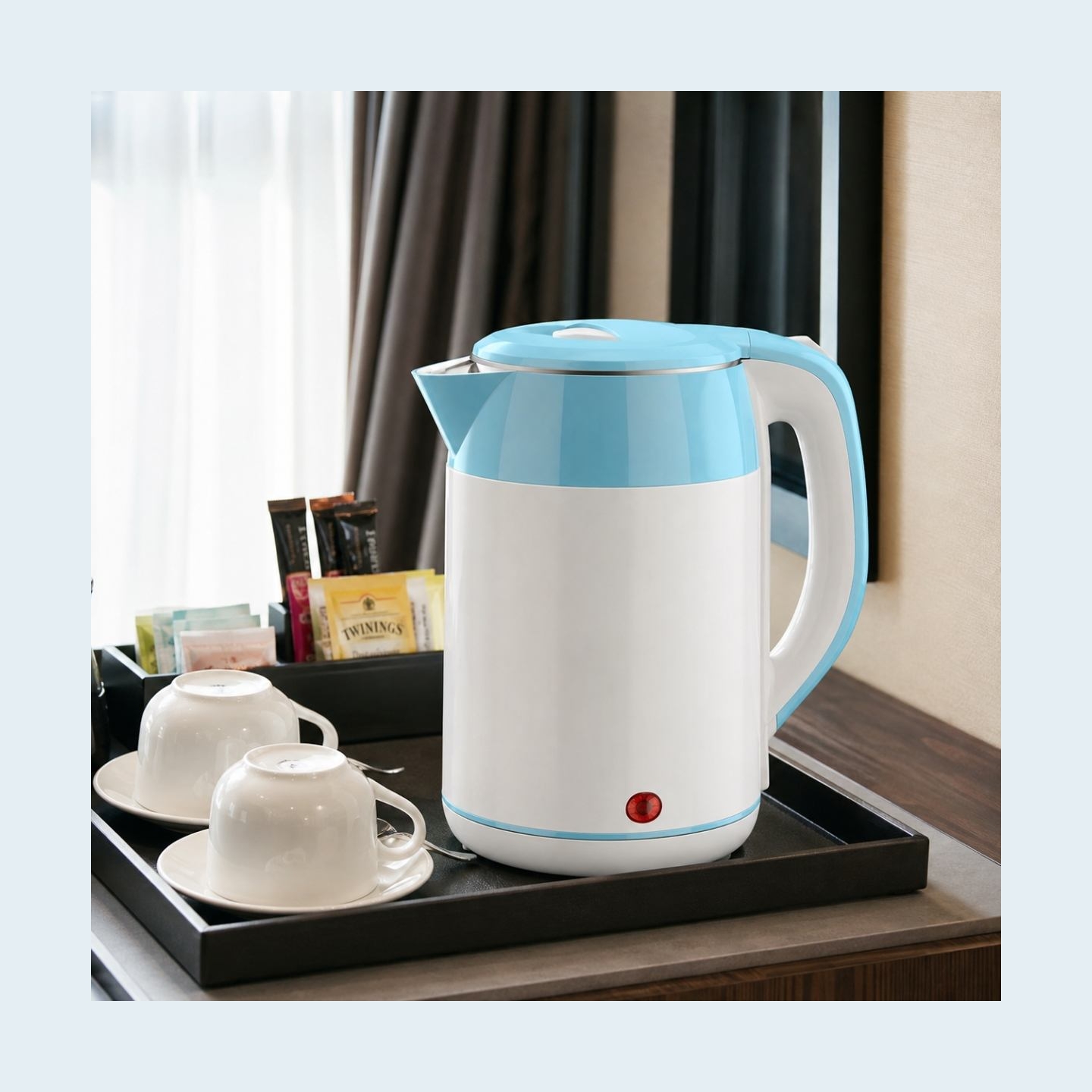 Brock WK 5521 WH Kettle With 360 Degree Base 1,8L 1500W White/Blue