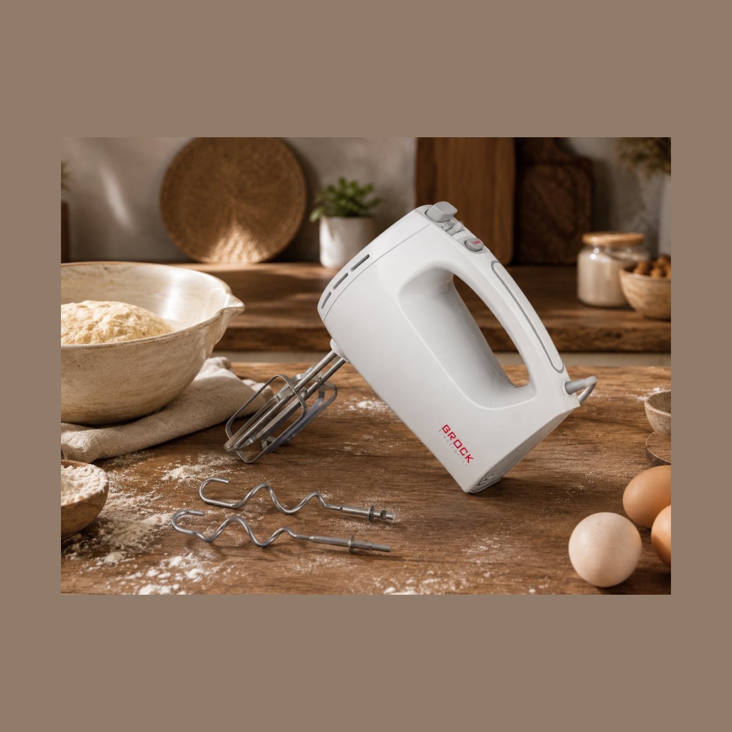 Brock HM 3001 WH Hand Mixer 300W, White