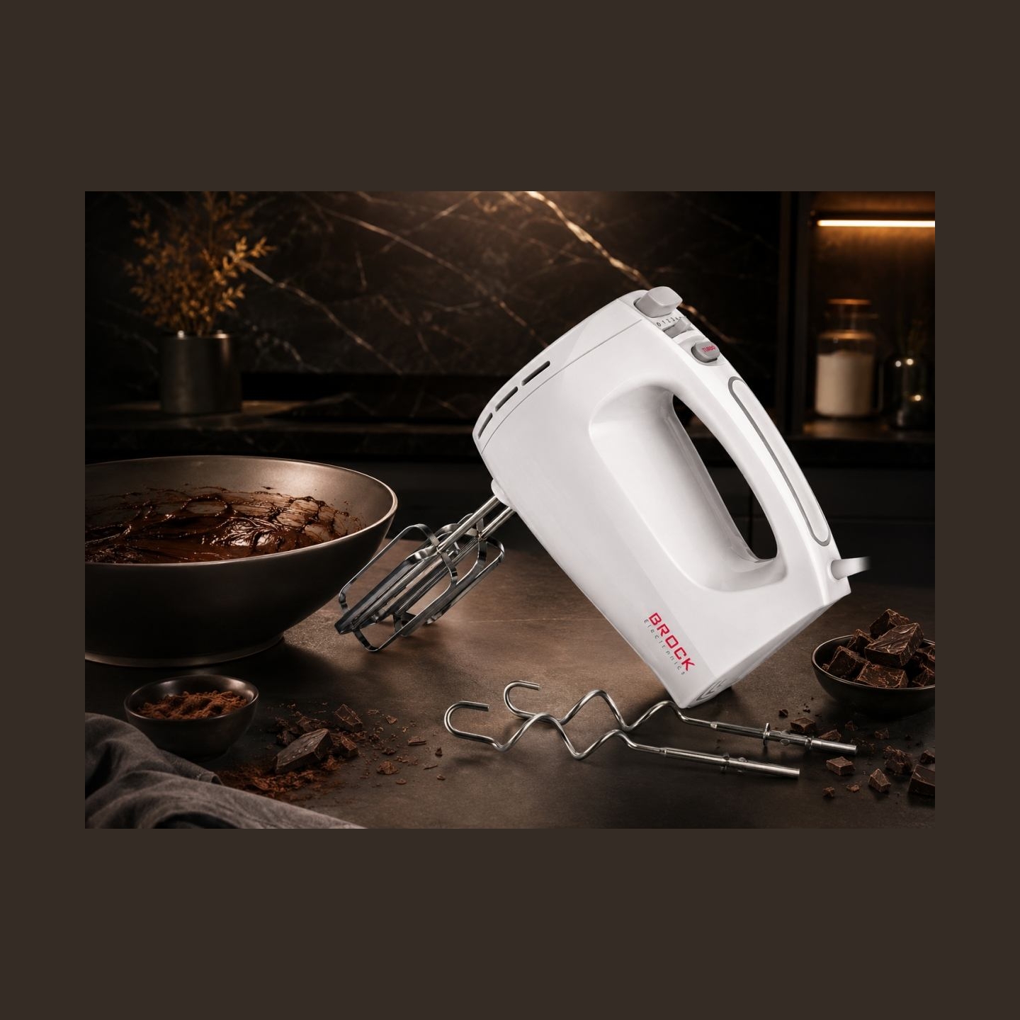 Brock HM 3001 WH Hand Mixer 300W, White