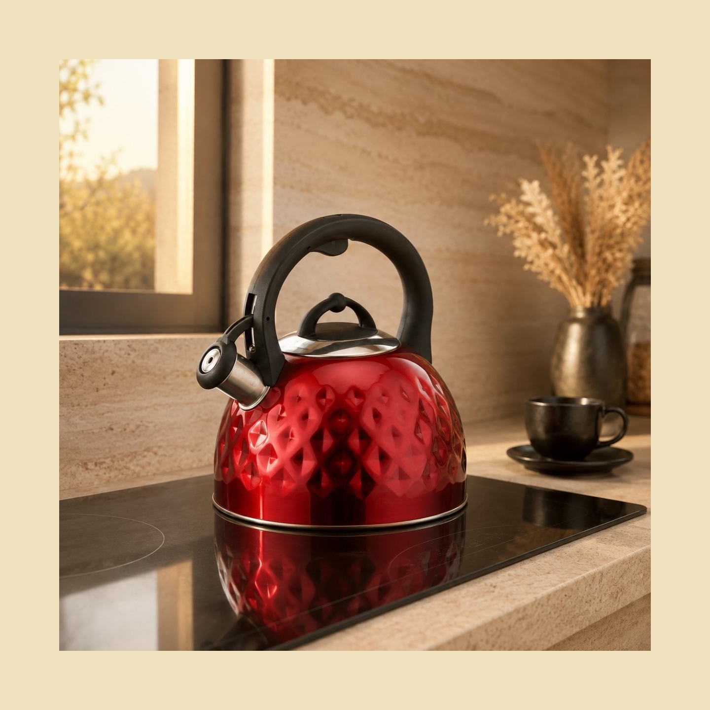 Brock MWK 001 RD La Cuisinette Kettle 2,5L Red