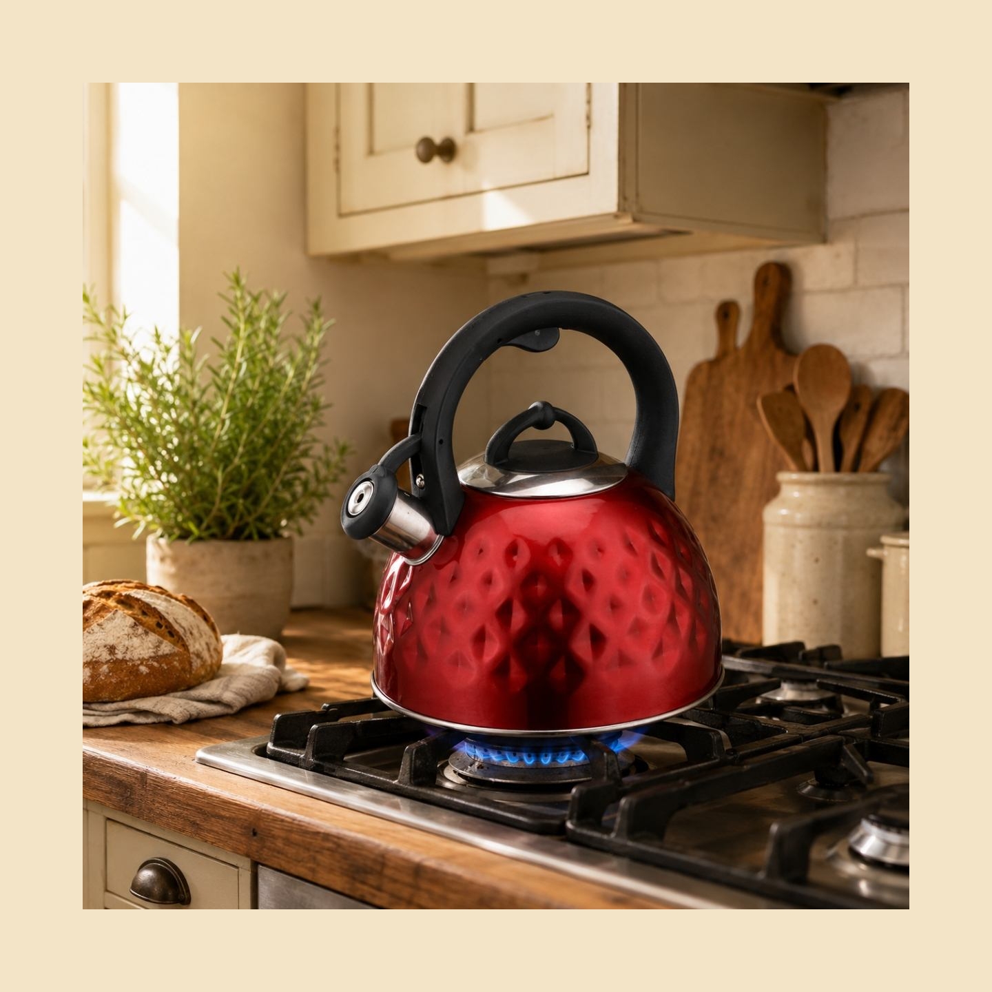 Brock MWK 001 RD La Cuisinette Kettle 2,5L Red