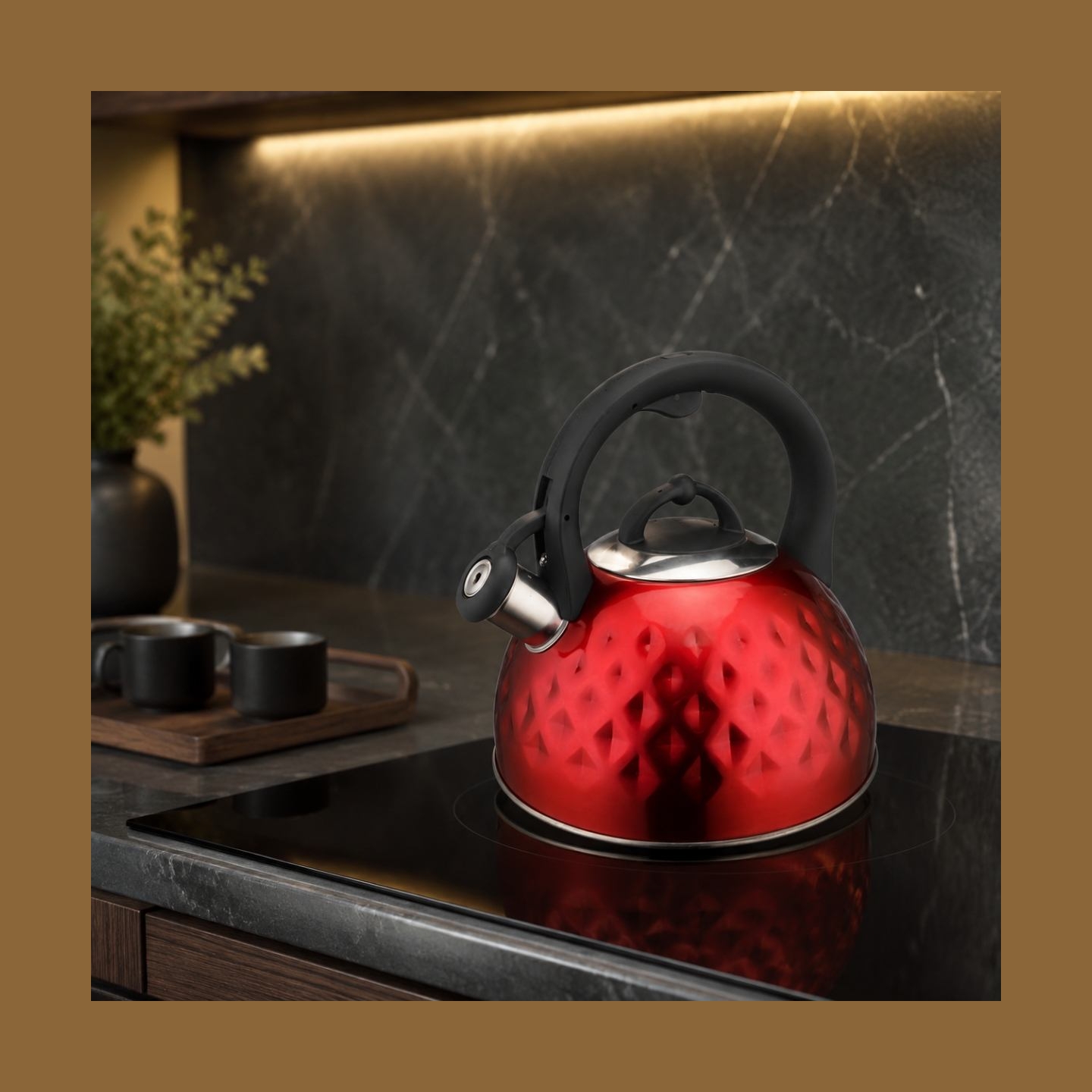 Brock MWK 001 RD La Cuisinette Kettle 2,5L Red