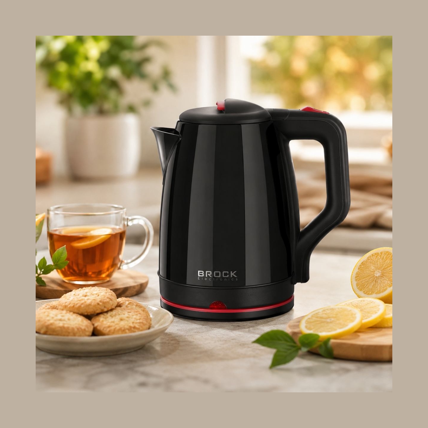 Brock WK 5518 BK Kettle With 360 Degree Base 2,0L 1500W Black