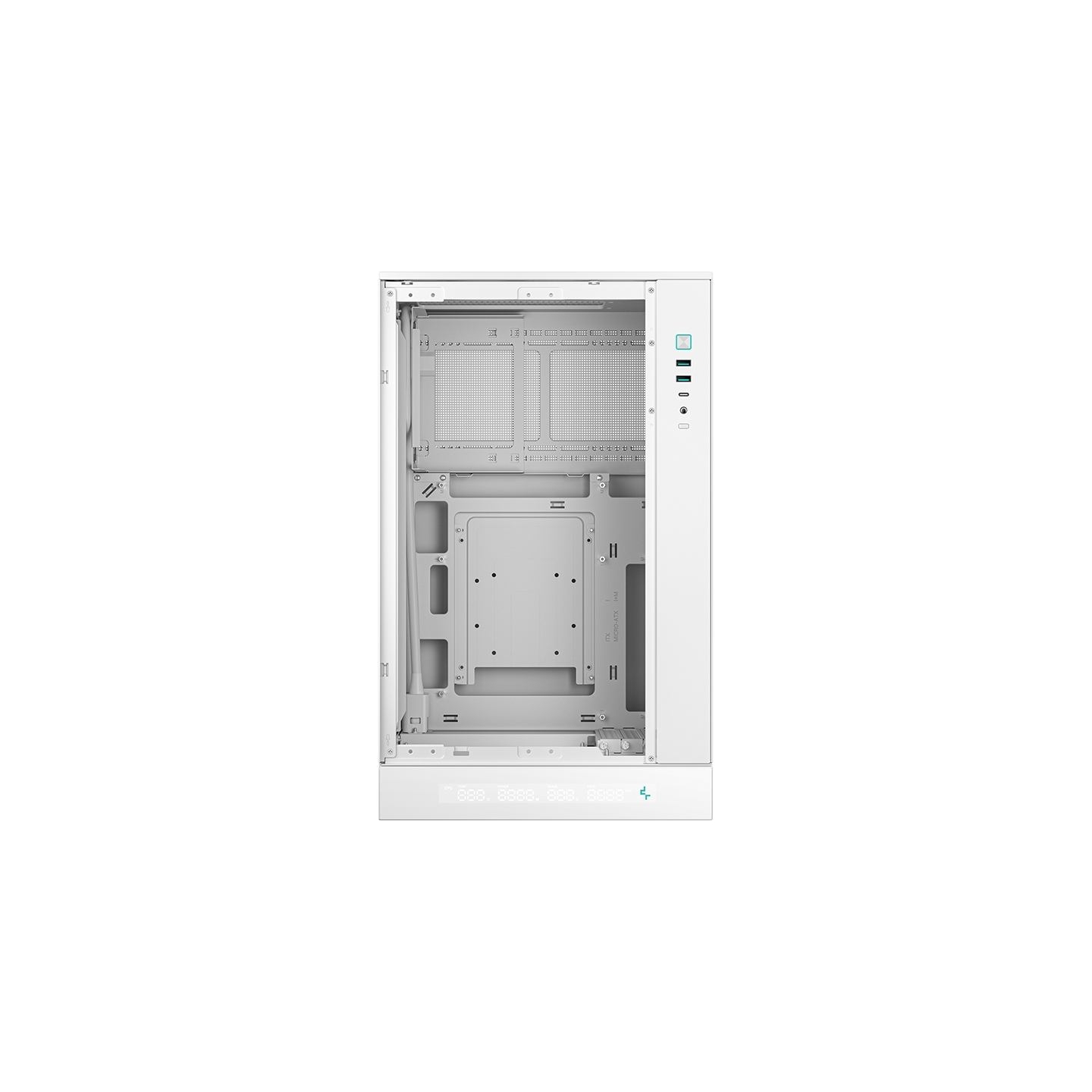 Deepcool Case | CH270 DIGITAL WH | White | Mini Tower