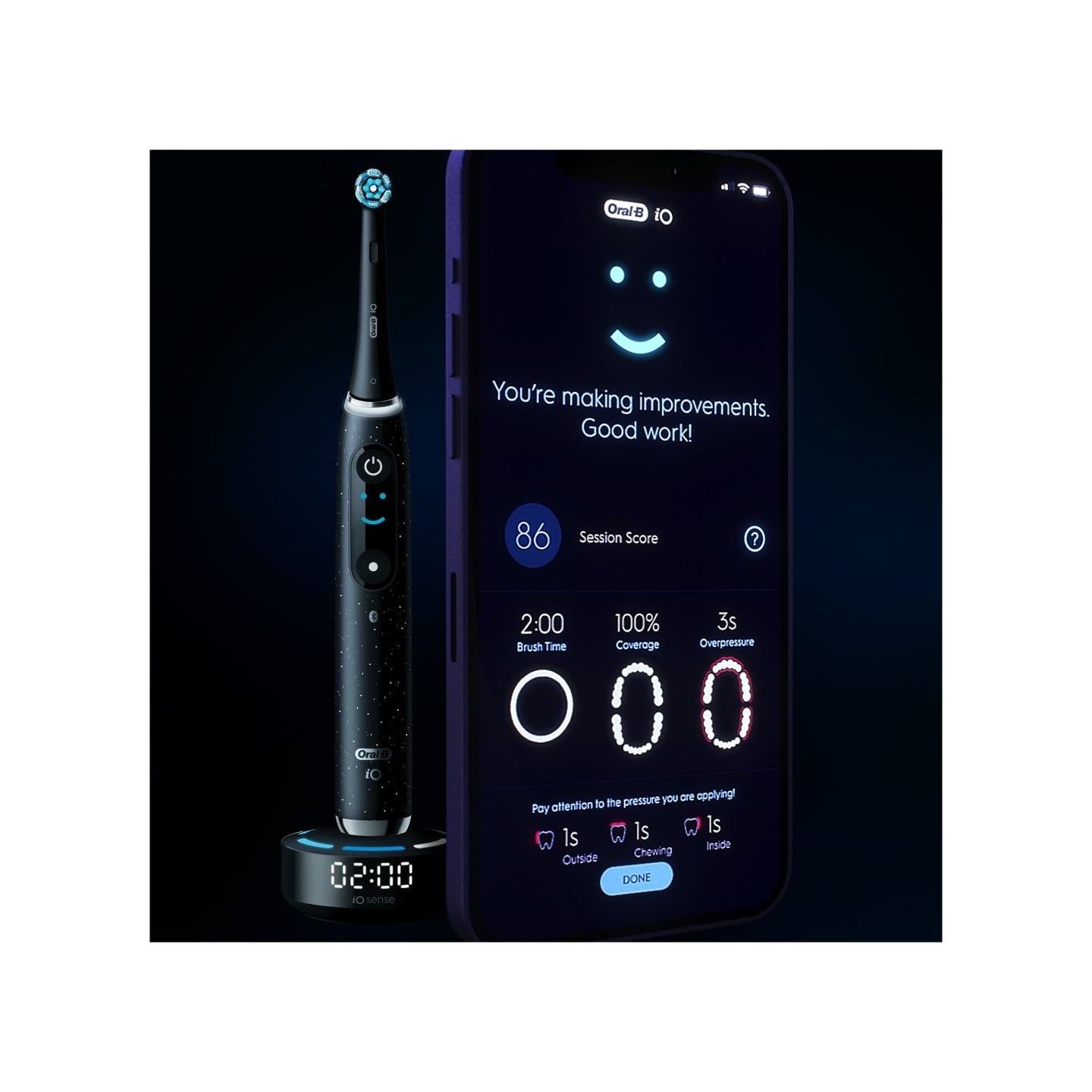 Oral-B Electric Toothbrush | iO10 Series | Rechargeable | For adults | Number of brush heads included 1 | Number of teeth brushi