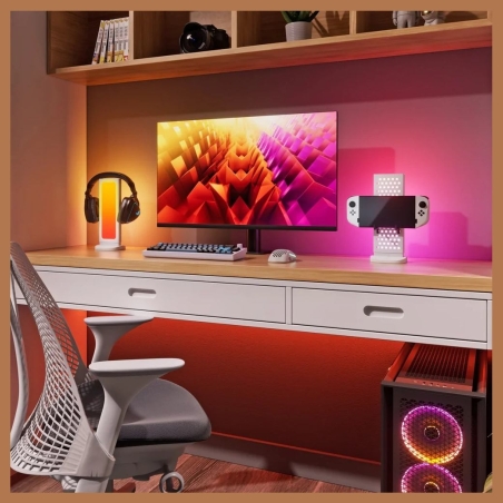 Nanoleaf Pegboard Desk Dock, White | 15 W | RGB