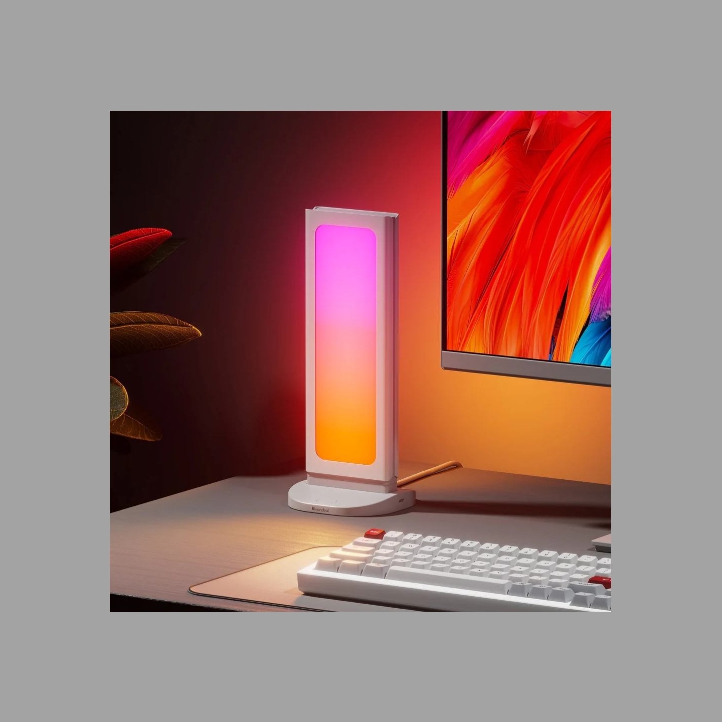 Nanoleaf Pegboard Desk Dock, White | 15 W | RGB