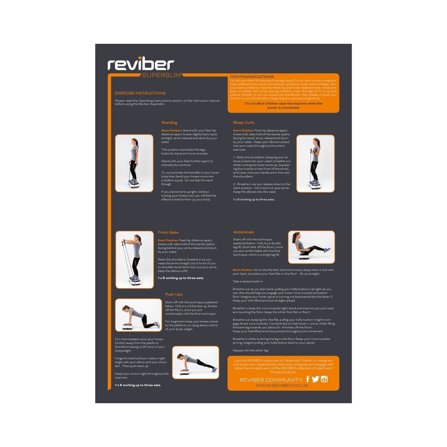 Reviber Super Slim Vibration Plate Exerciser ER13