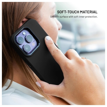 Fixed MagFlow | Back cover | Samsung | Galaxy S26 | Liquid Silicon | Black