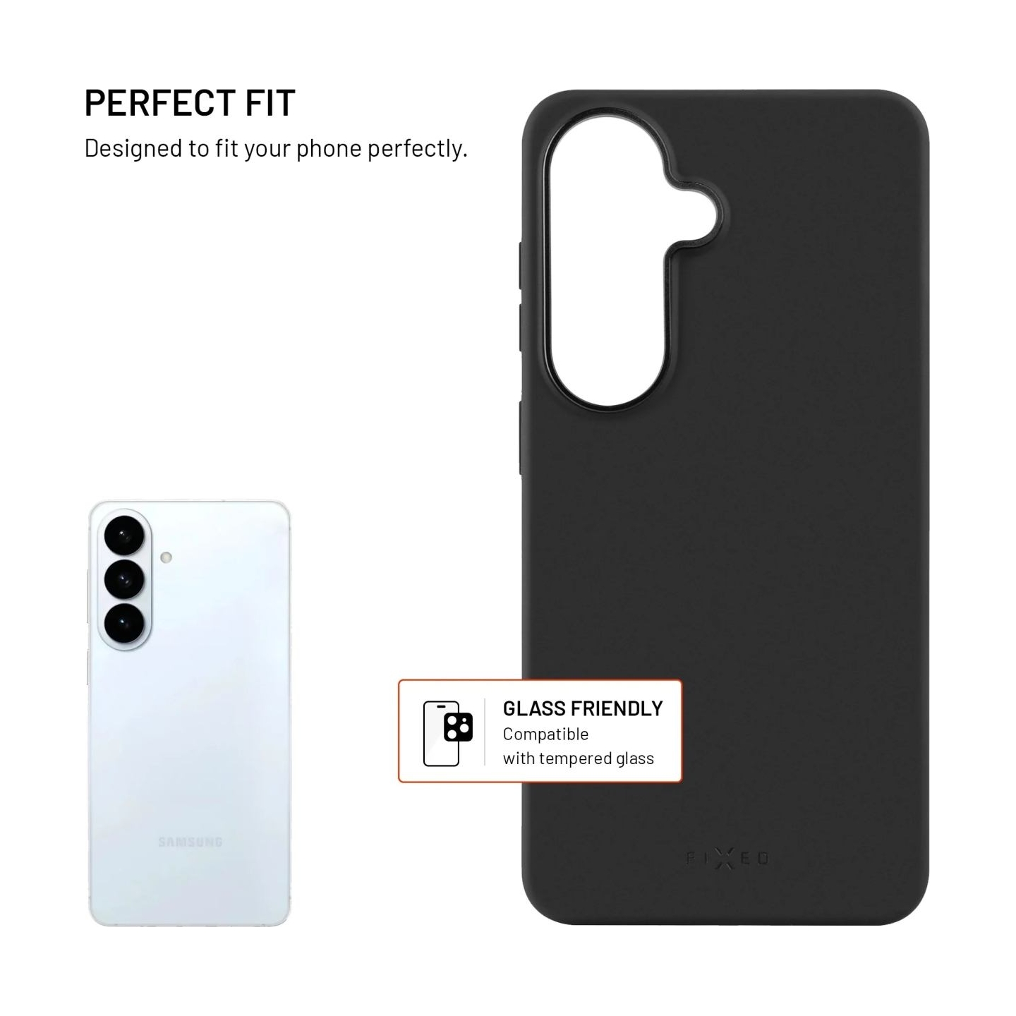 Fixed MagFlow | Back cover | Samsung | Galaxy S26 | Liquid Silicon | Black