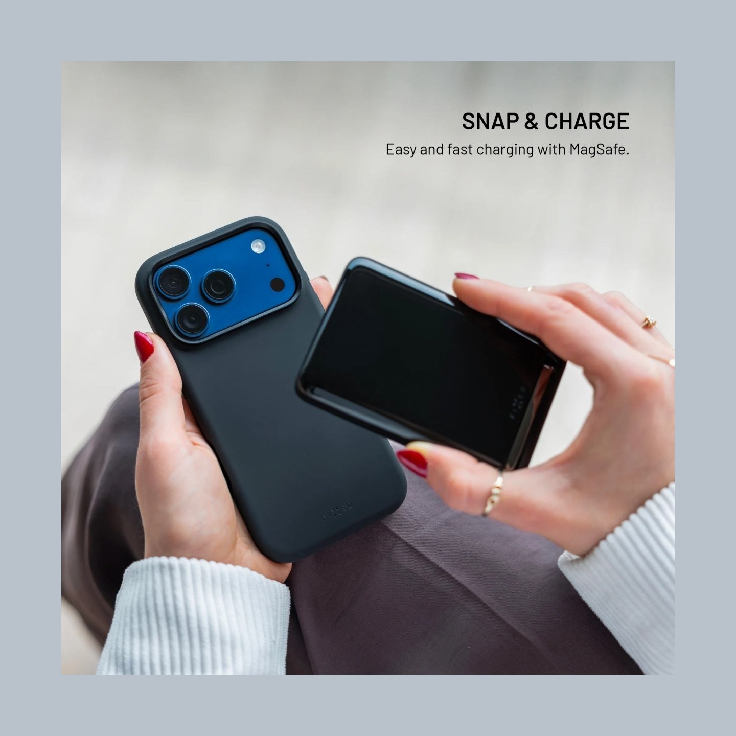 Fixed MagFlow | Back cover | Samsung | Galaxy S26 | Liquid Silicon | Black
