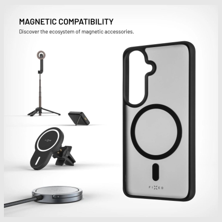 Fixed MagMisty | Back cover | Samsung | Galaxy S26 | Polycarbonate/TPU | Black