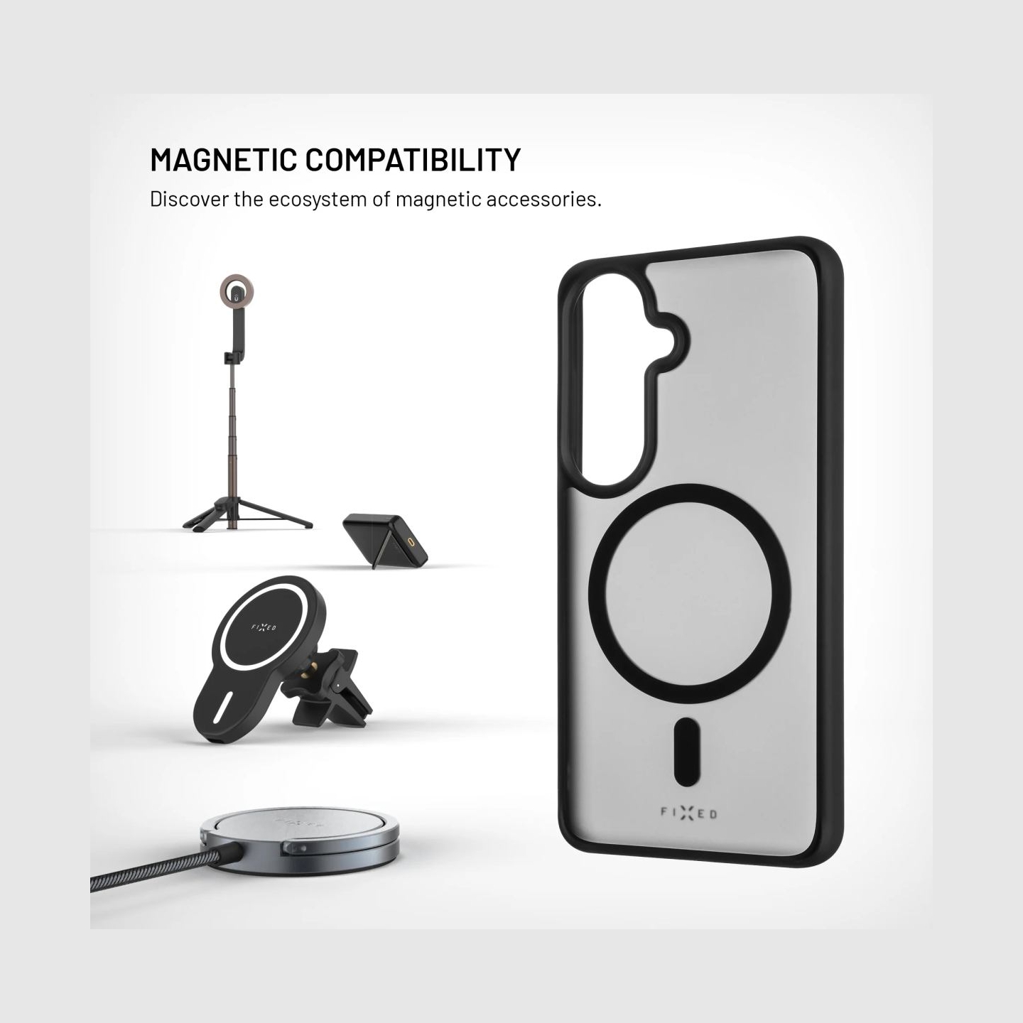Fixed MagMisty | Back cover | Samsung | Galaxy S26 | Polycarbonate/TPU | Black