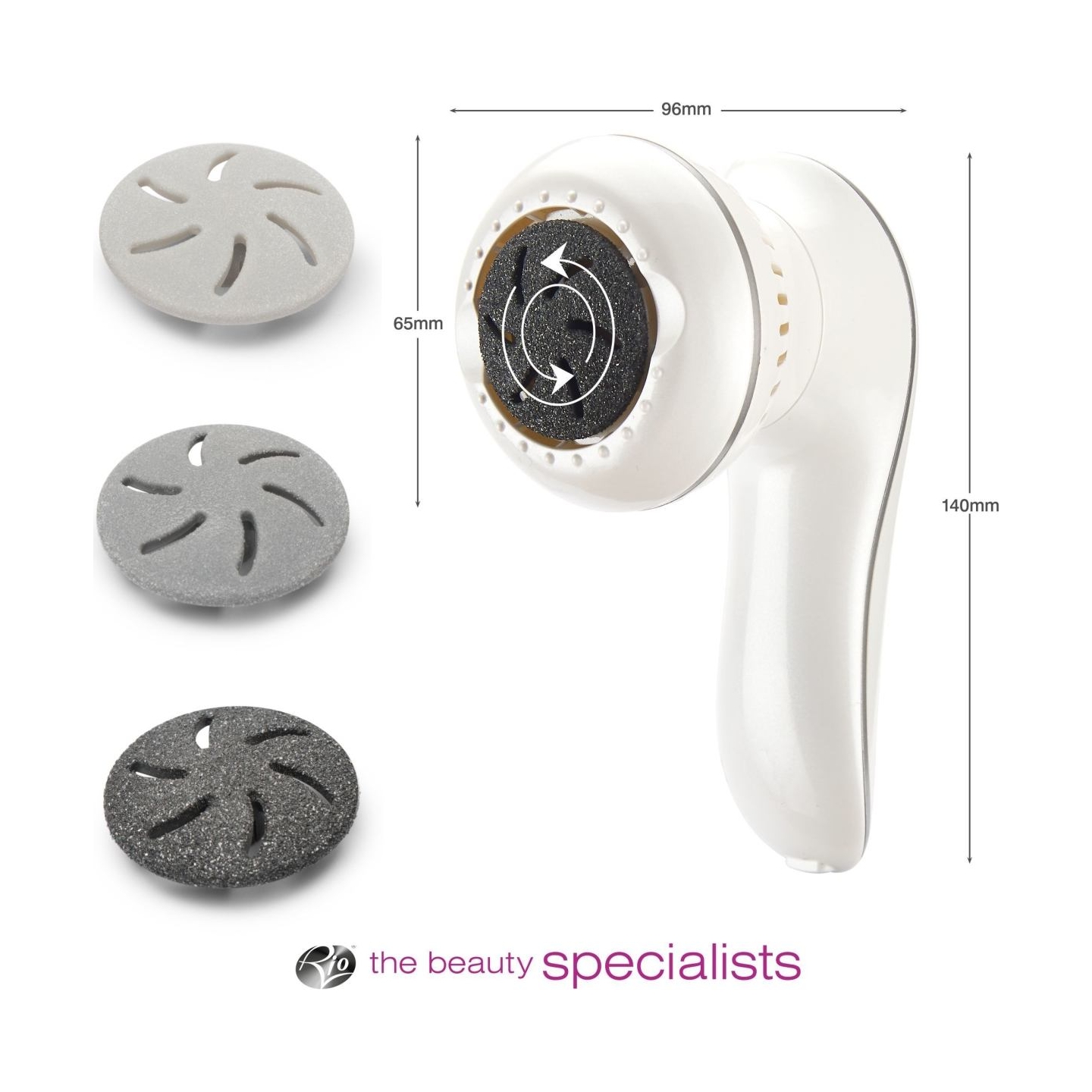 RIO PEDI3-EU/1.6 60 Second Spa Pedi, White