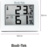 Bodi-Tek Room Thermometer And Hygrometer
