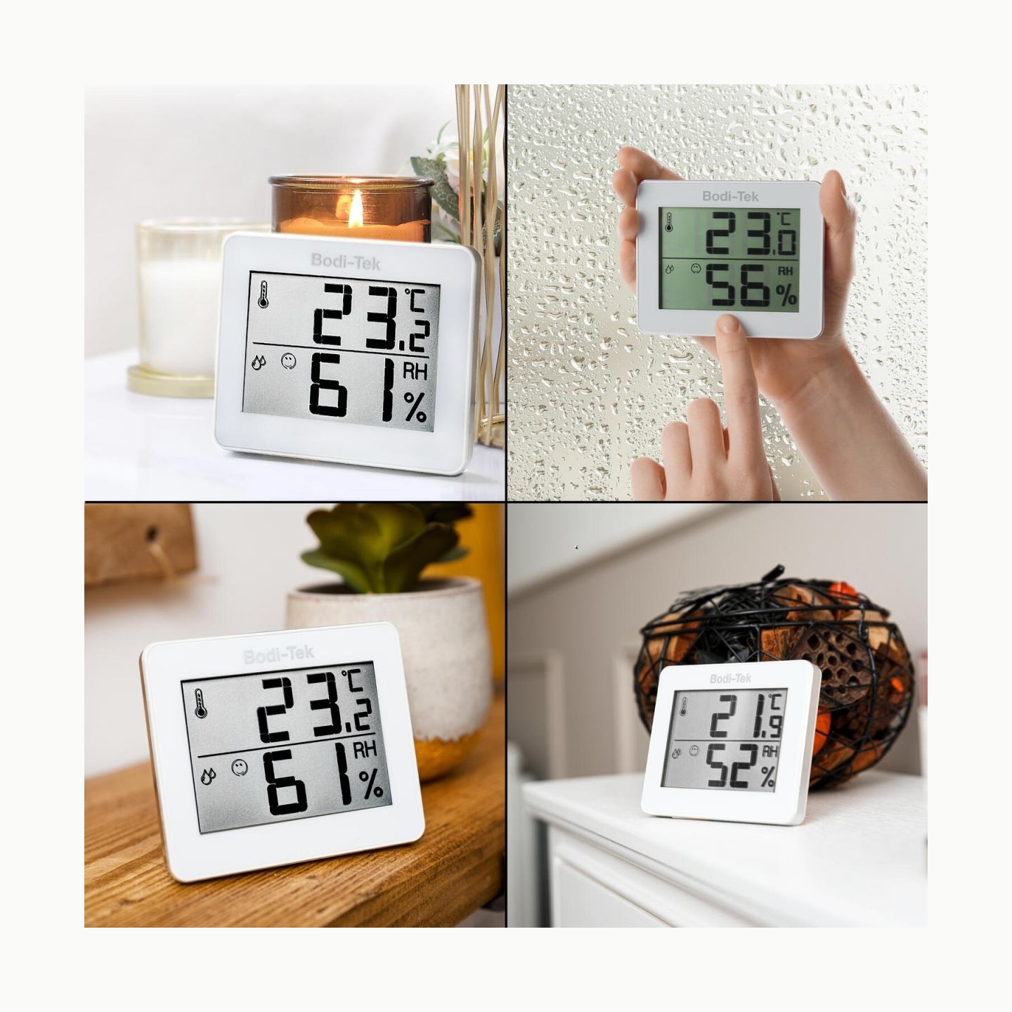 Bodi-Tek Room Thermometer And Hygrometer