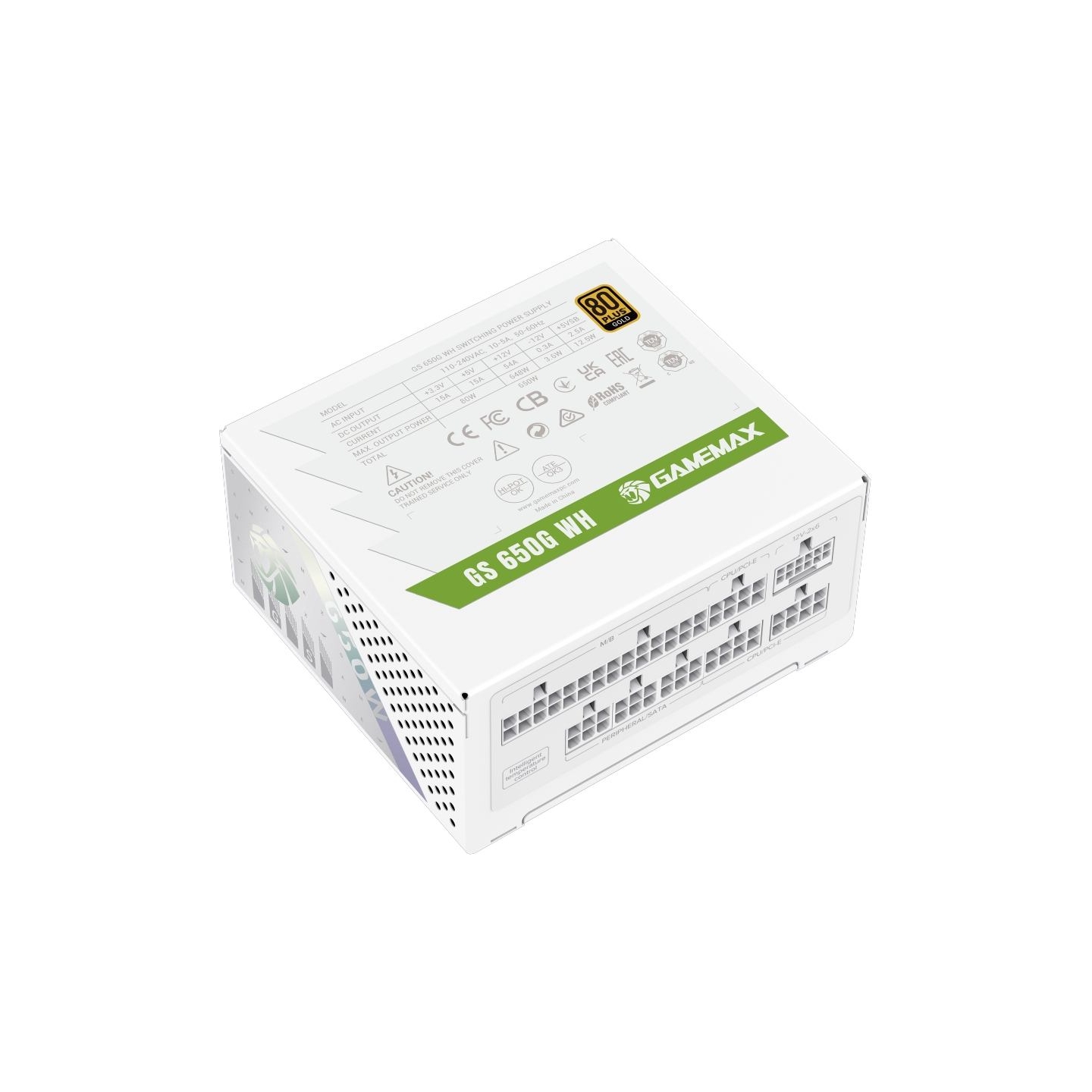 Gamemax PSU | GS 650G WH | 650 W | SFX | White | Full Modular