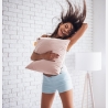 Bodi-Tek COZY Una Heated Comfort Cushion 45 x 45cm, Light Pink Velvet