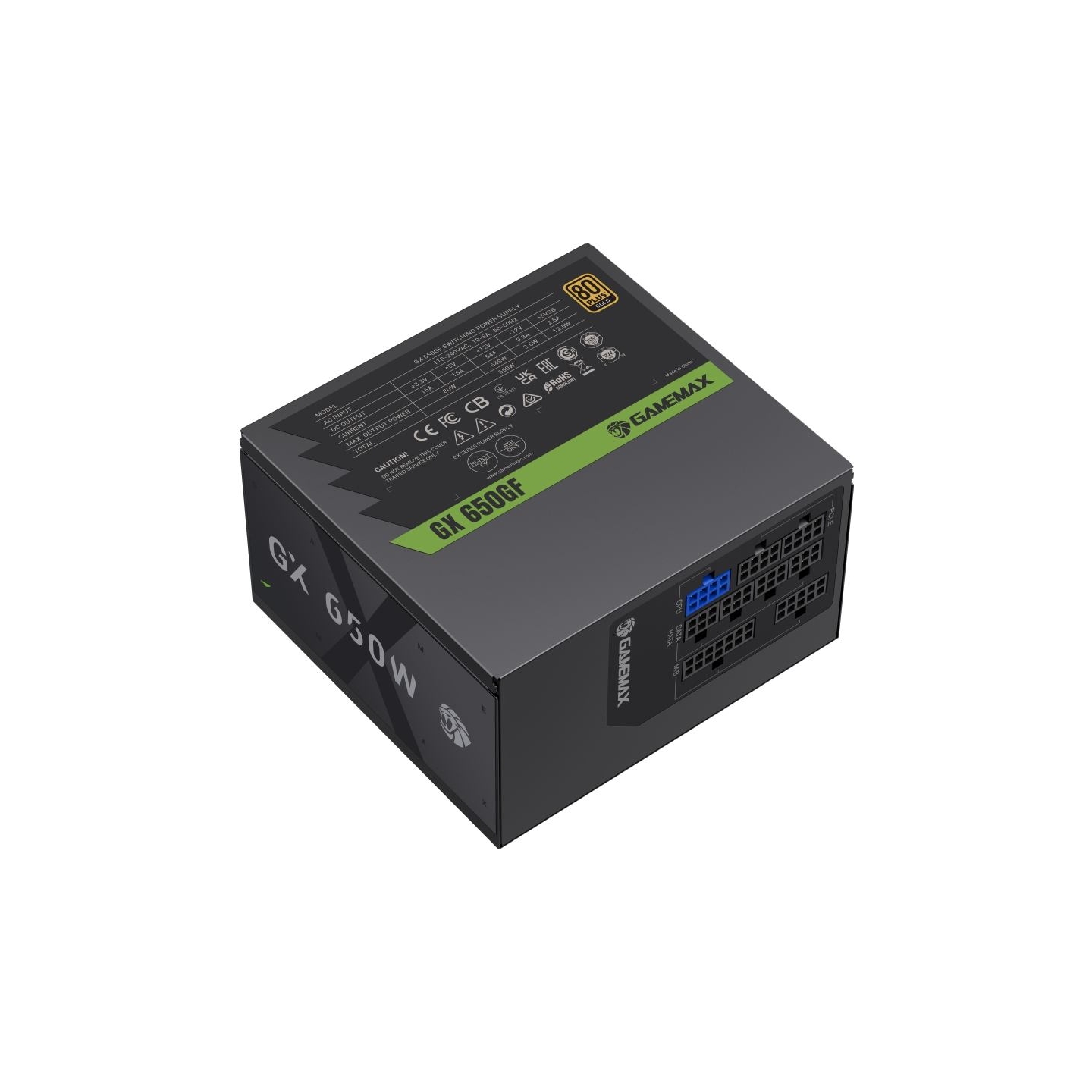 Gamemax PSU | GX 650GF | 650 W | Gold | Full Modular
