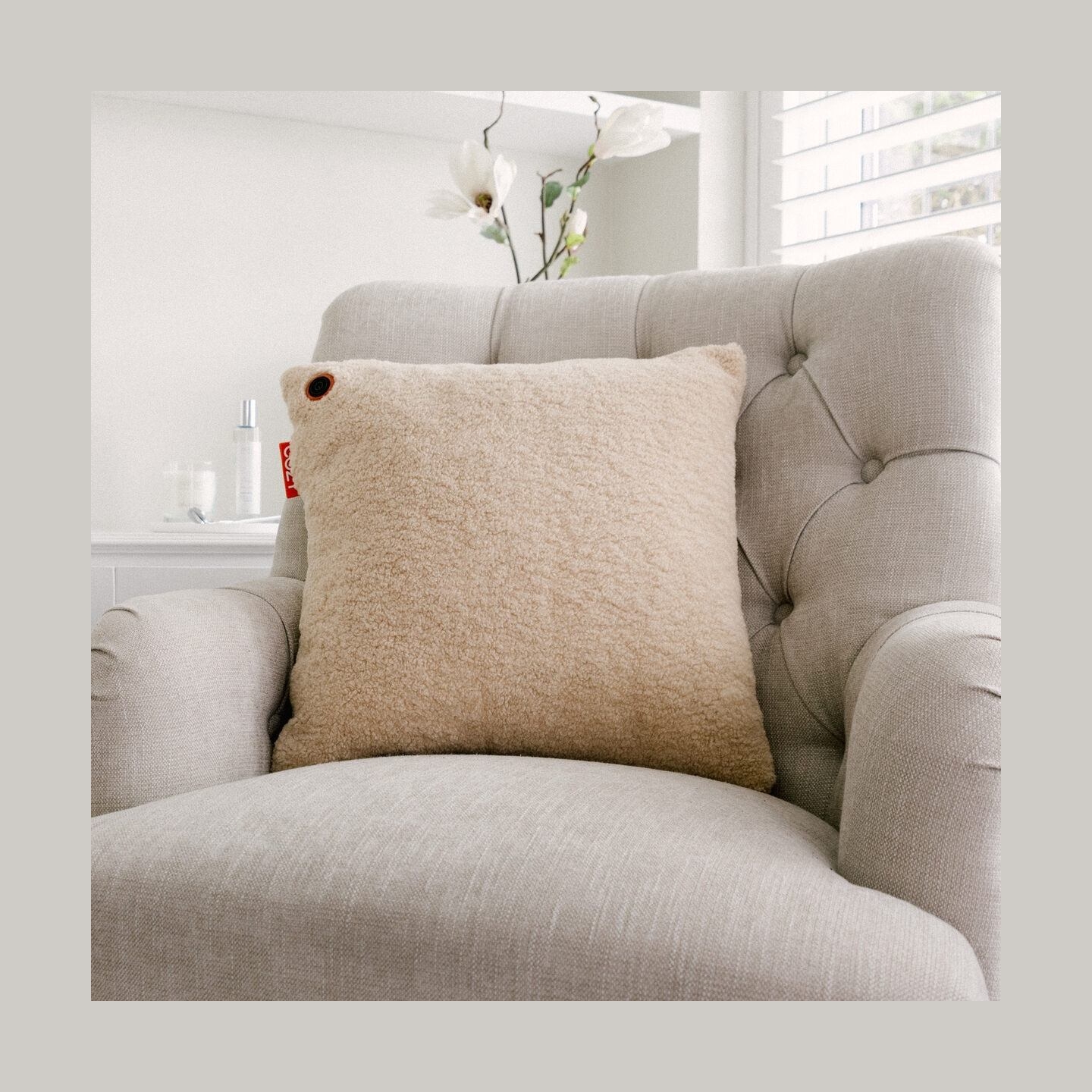 Bodi-Tek COZY Una Heated Comfort Cushion 45 x 45cm, Beige