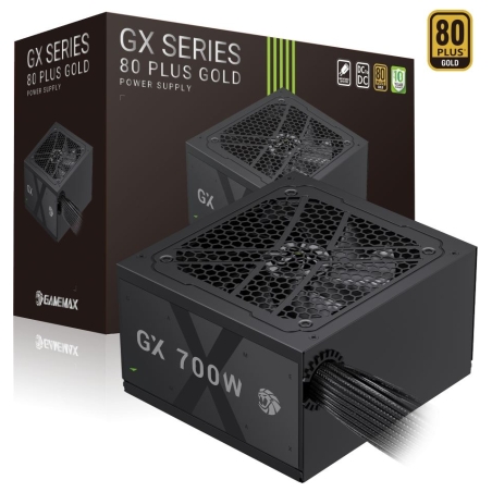 Gamemax PSU | GX 700G | 700 W | Gold | Non-Modular