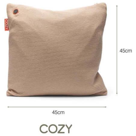 Bodi-Tek COZY Una Cushion Knitted & Power Bank 10000 mAh, Beige