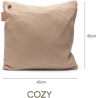 Bodi-Tek COZY Una Cushion Knitted & Power Bank 10000 mAh, Beige