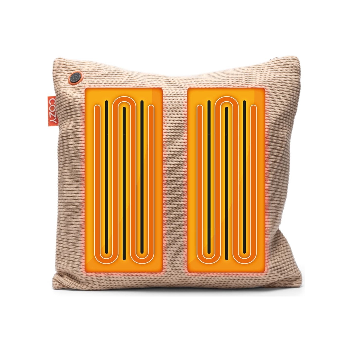 Bodi-Tek COZY Una Cushion Knitted & Power Bank 10000 mAh, Beige