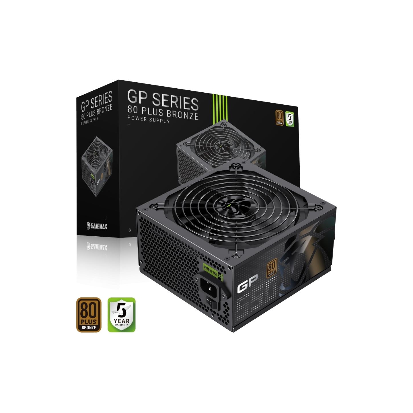 Gamemax PSU | GP 550B | 550 W | Bronze | Non-Modular