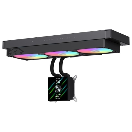 Gamemax CPU Liquid Cooler | GLACIER 360 LCD BK | Black