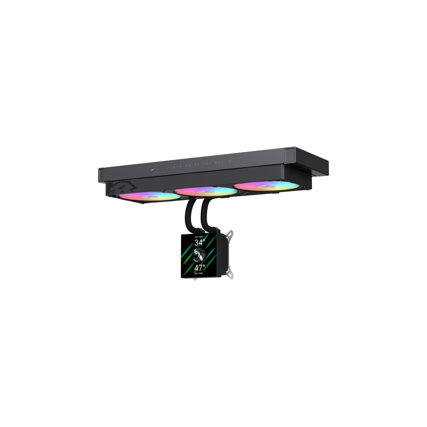 Gamemax CPU Liquid Cooler | GLACIER 360 LCD BK | Black