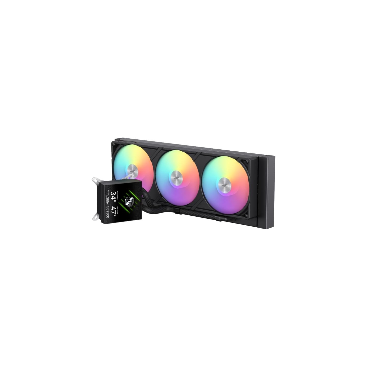 Gamemax CPU Liquid Cooler | GLACIER 360 LCD BK | Black
