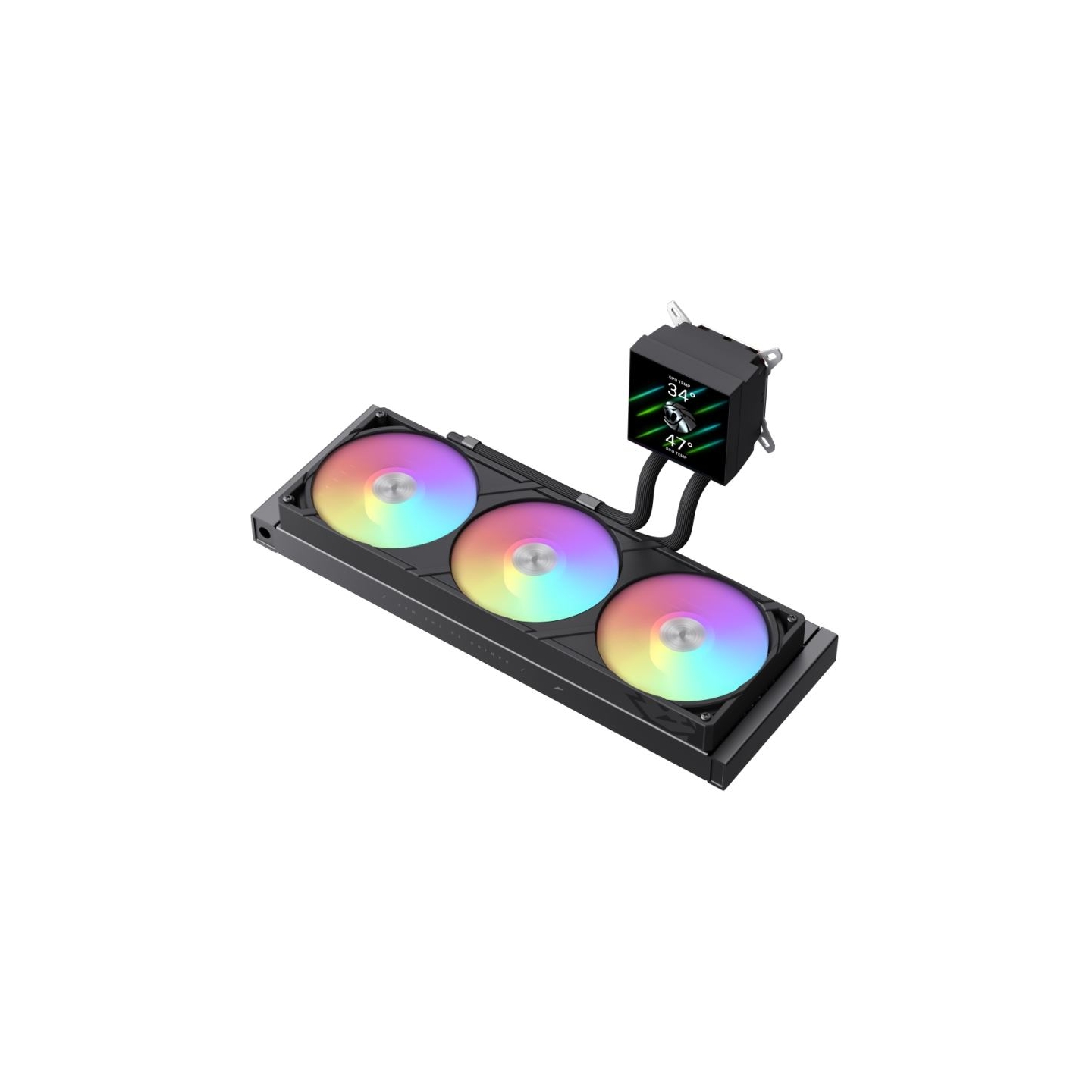 Gamemax CPU Liquid Cooler | GLACIER 360 LCD BK | Black