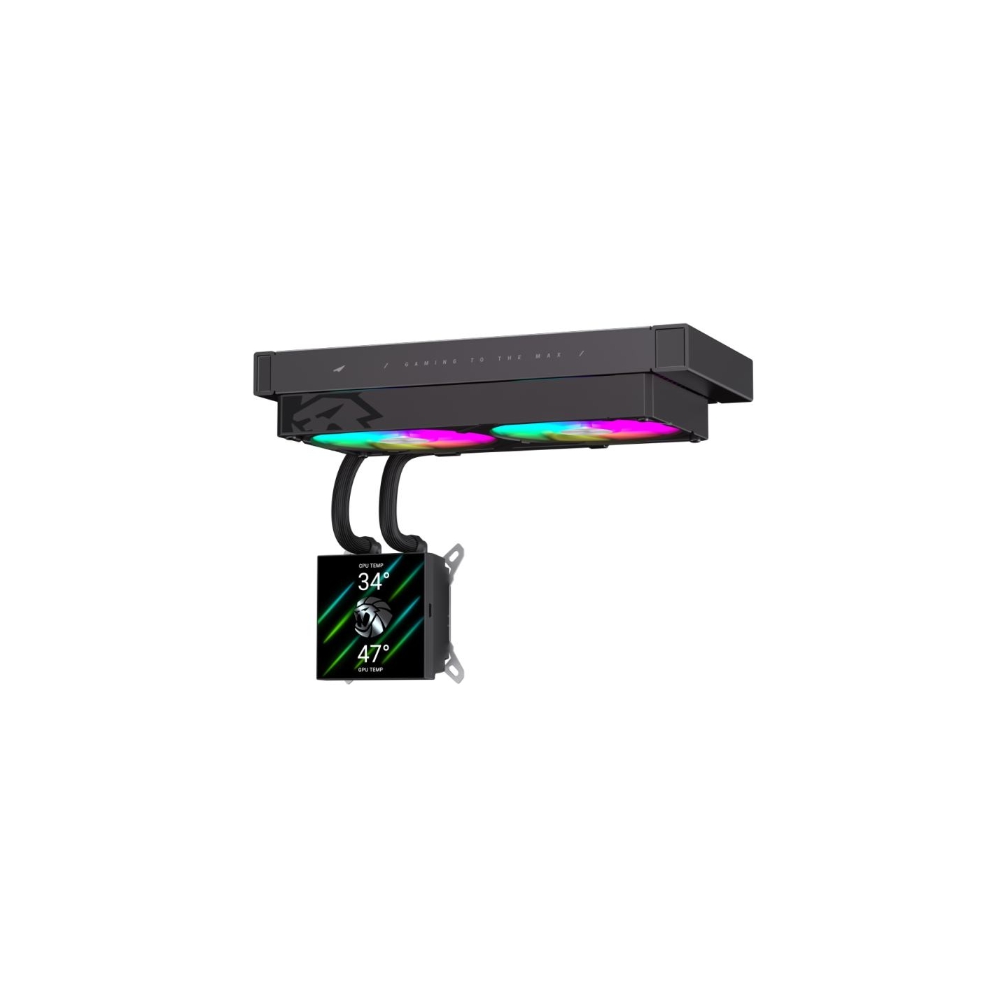 Gamemax CPU Liquid Cooler | GLACIER 240 LCD BK | Black