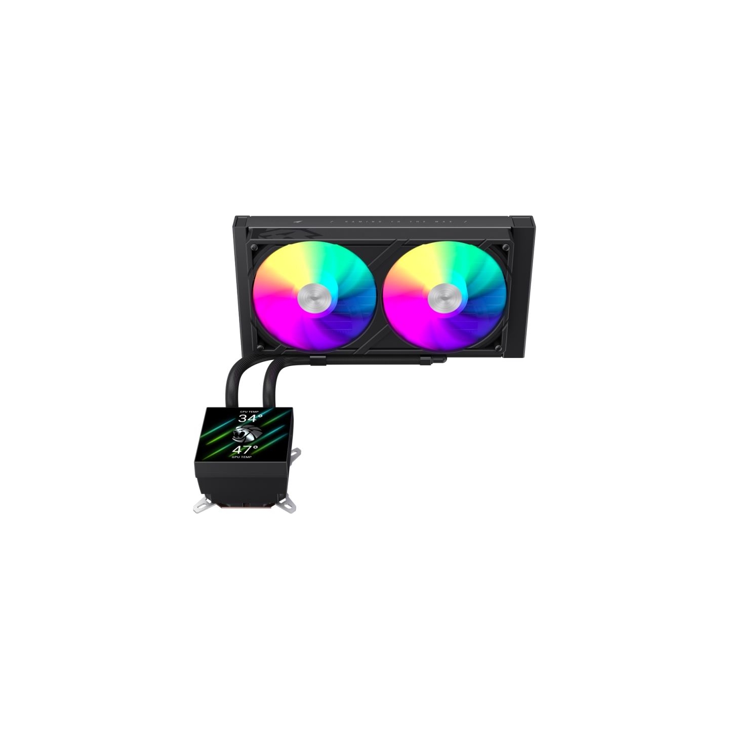 Gamemax CPU Liquid Cooler | GLACIER 240 LCD BK | Black