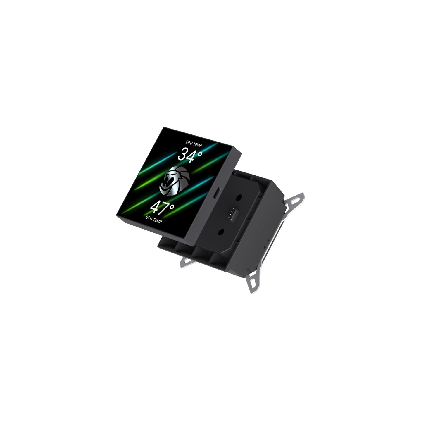 Gamemax CPU Liquid Cooler | GLACIER 240 LCD BK | Black