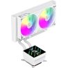 Gamemax CPU Liquid Cooler | GLACIER 240 LCD WH | White