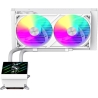 Gamemax CPU Liquid Cooler | GLACIER 240 LCD WH | White
