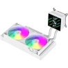 Gamemax CPU Liquid Cooler | GLACIER 240 LCD WH | White