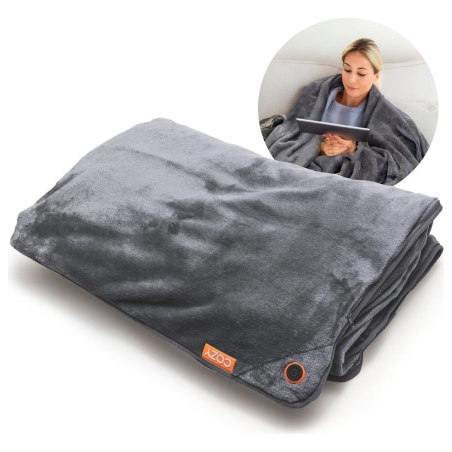 Bodi-Tek COZY Snuggle Blanket Heated Throw 130 x 160cm, Gray