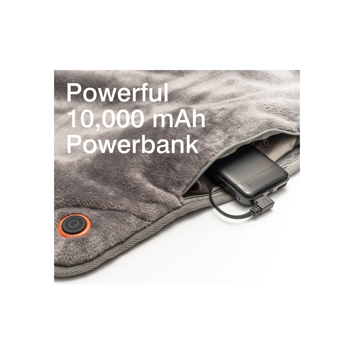 Bodi-Tek COZY Snuggle Blanket Heated Throw 130 x 160cm, Gray