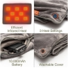 Bodi-Tek COZY Snuggle Blanket Heated Throw 130 x 160cm, Gray