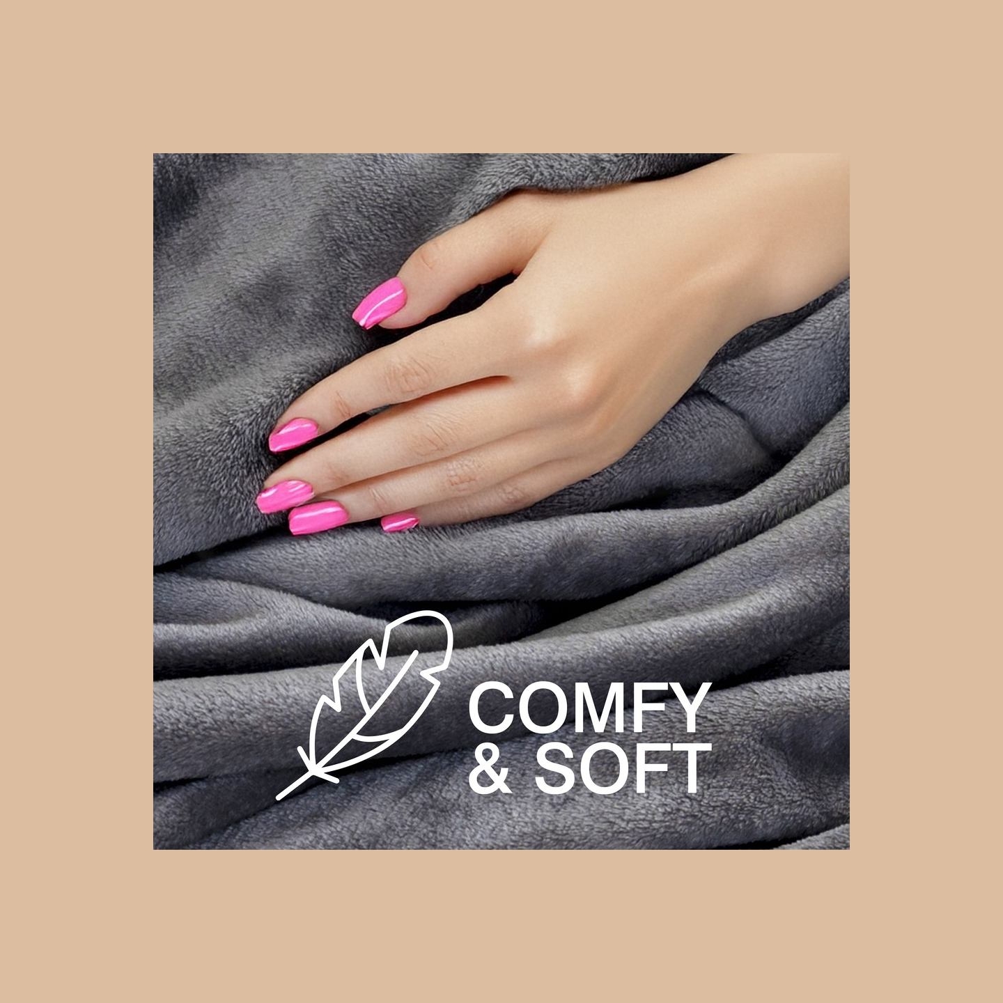 Bodi-Tek COZY Snuggle Blanket Heated Throw 130 x 160cm, Gray