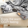 Bodi-Tek COZY Snuggle Blanket Heated Throw 130 x 160cm, Gray