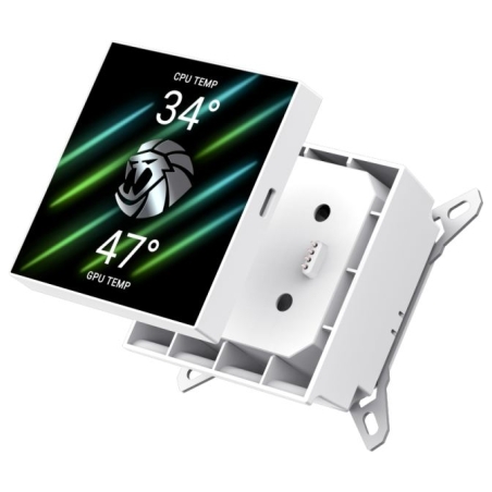 Gamemax CPU Liquid Cooler | HAILSTORM 360 LCD WH | White