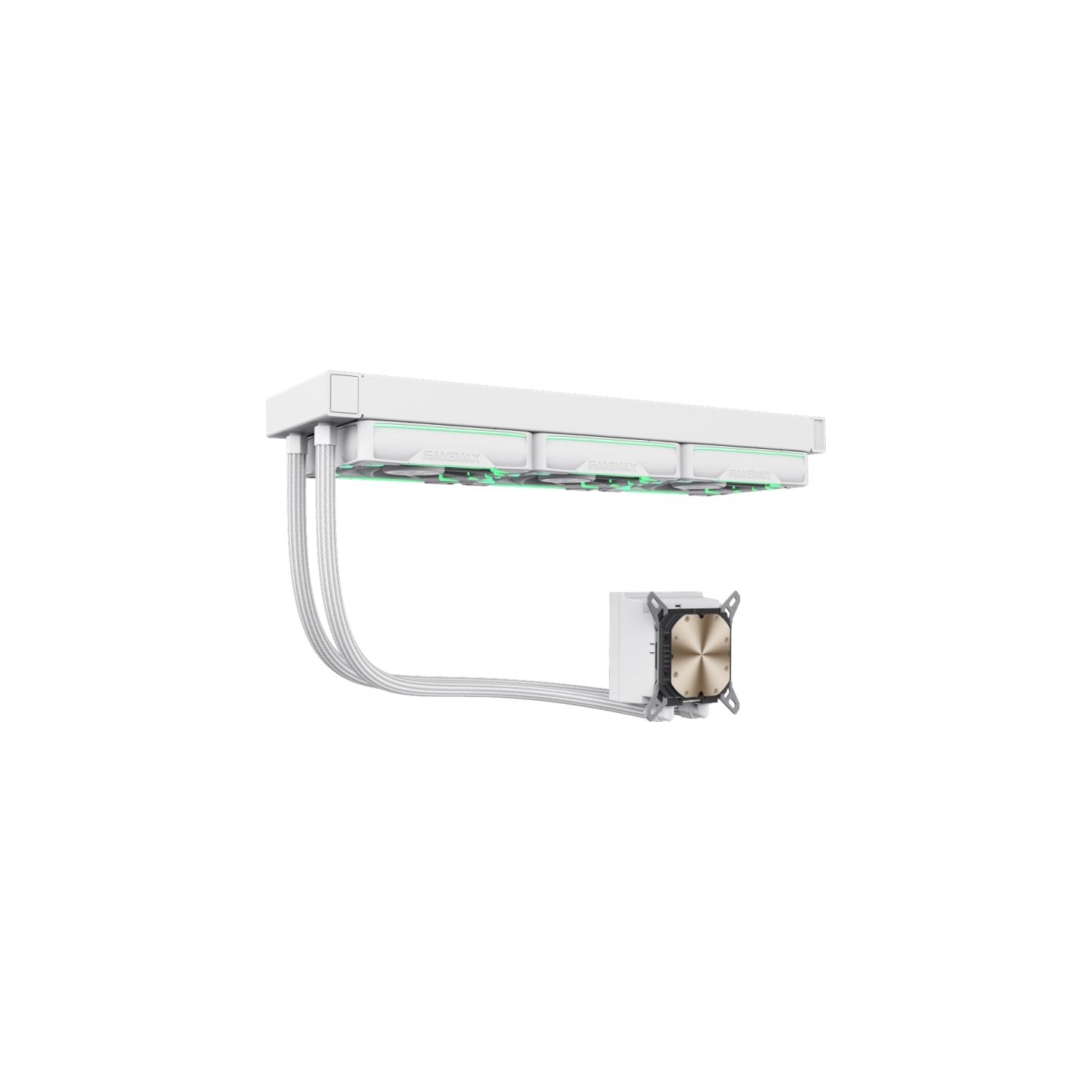 Gamemax CPU Liquid Cooler | HAILSTORM 360 LCD WH | White