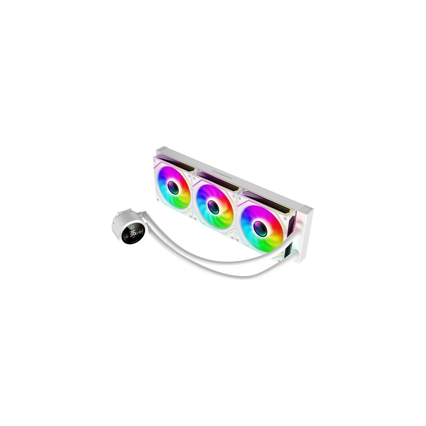 Gamemax CPU Liquid Cooler | ICEBURG 360 DIGITAL WH | White